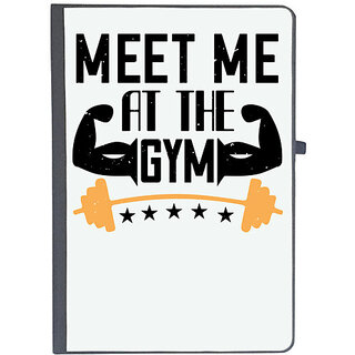                       UDNAG Ruled Notebook Diary 'Gym | meet me at the gym', [A5 80Pages 80GSM]                                              