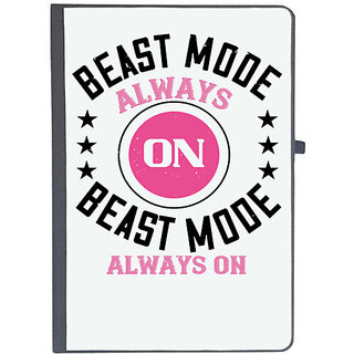                       UDNAG Ruled Notebook Diary 'Gym | best mode always on best mode alwayes on', [A5 80Pages 80GSM]                                              