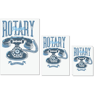 UDNAG Untearable Waterproof Stickers 155GSM 'Rotary phone | Vintage Style' A4 x 1pc, A5 x 1pc & A6 x 2pc UDNAG Untearable Waterproof Stickers 155GSM 'Rotary phone | Vintage Style' A4 x 1pc, A5 x 1pc & A6 x 2pc