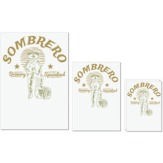 UDNAG Untearable Waterproof Stickers 155GSM 'Wild wild west | Sombrero' A4 x 1pc, A5 x 1pc & A6 x 2pc UDNAG Untearable Waterproof Stickers 155GSM 'Wild wild west | Sombrero' A4 x 1pc, A5 x 1pc & A6 x 2pc