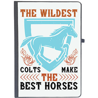                       UDNAG Ruled Notebook Diary 'Horse | The wildest colts make the best horses', [A5 80Pages 80GSM]                                              
