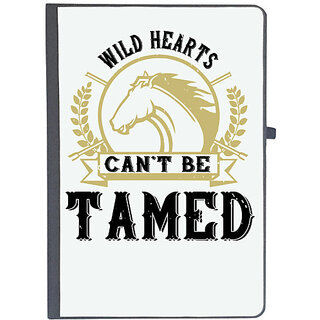                       UDNAG Ruled Notebook Diary 'Horse | wild hearts cant be tamed', [A5 80Pages 80GSM]                                              
