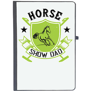                       UDNAG Ruled Notebook Diary 'Horse | horse show dad', [A5 80Pages 80GSM]                                              