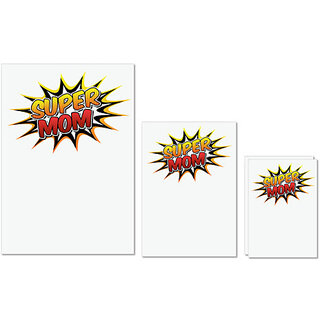 UDNAG Untearable Waterproof Stickers 155GSM 'Mummy | Super Mom' A4 x 1pc, A5 x 1pc & A6 x 2pc UDNAG Untearable Waterproof Stickers 155GSM 'Mummy | Super Mom' A4 x 1pc, A5 x 1pc & A6 x 2pc