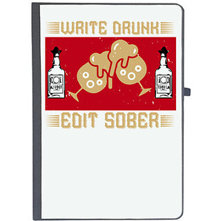                       UDNAG Ruled Notebook Diary 'Tequila, drinking | Write drunk edit sober', [A5 80Pages 80GSM]                                              