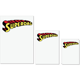 UDNAG Untearable Waterproof Stickers 155GSM 'Father | Super Dad' A4 x 1pc, A5 x 1pc & A6 x 2pc UDNAG Untearable Waterproof Stickers 155GSM 'Father | Super Dad' A4 x 1pc, A5 x 1pc & A6 x 2pc