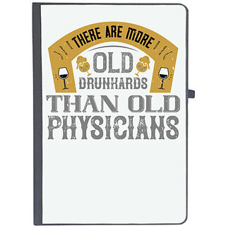                       UDNAG Ruled Notebook Diary 'Drinking | There are more old drunkards than old physicians', [A5 80Pages 80GSM]                                              