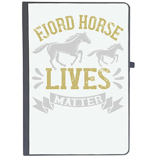                       UDNAG Ruled Notebook Diary 'Horse | fjord horse lives matter', [A5 80Pages 80GSM]                                              