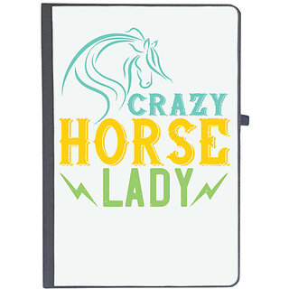                       UDNAG Ruled Notebook Diary 'Horse | crazy horse lady', [A5 80Pages 80GSM]                                              