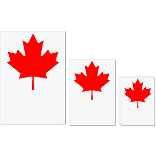 UDNAG Untearable Waterproof Stickers 155GSM 'Canadian Flag | Canadian Maple leaf' A4 x 1pc, A5 x 1pc & A6 x 2pc UDNAG Untearable Waterproof Stickers 155GSM 'Canadian Flag | Canadian Maple leaf' A4 x 1pc, A5 x 1pc & A6 x 2pc
