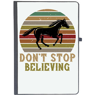                       UDNAG Ruled Notebook Diary 'Horse | dont stop believing', [A5 80Pages 80GSM]                                              