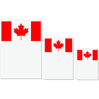 UDNAG Untearable Waterproof Stickers 155GSM 'Flag | Canadian Flag' A4 x 1pc, A5 x 1pc & A6 x 2pc UDNAG Untearable Waterproof Stickers 155GSM 'Flag | Canadian Flag' A4 x 1pc, A5 x 1pc & A6 x 2pc