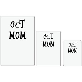 UDNAG Untearable Waterproof Stickers 155GSM 'Mummy | cat mom' A4 x 1pc, A5 x 1pc & A6 x 2pc UDNAG Untearable Waterproof Stickers 155GSM 'Mummy | cat mom' A4 x 1pc, A5 x 1pc & A6 x 2pc
