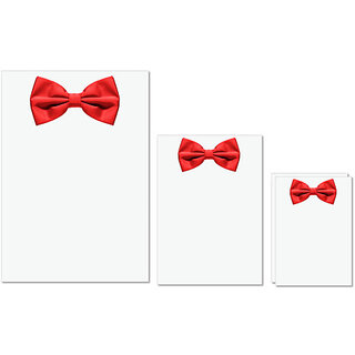 UDNAG Untearable Waterproof Stickers 155GSM 'Bow tie | Red bow tie' A4 x 1pc, A5 x 1pc & A6 x 2pc UDNAG Untearable Waterproof Stickers 155GSM 'Bow tie | Red bow tie' A4 x 1pc, A5 x 1pc & A6 x 2pc