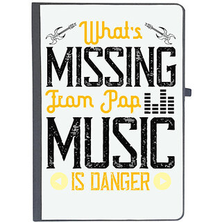                       UDNAG Ruled Notebook Diary 'Music | What's missing from pop music is danger', [A5 80Pages 80GSM]                                              