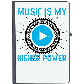                       UDNAG Ruled Notebook Diary 'Music | Music is my higher power', [A5 80Pages 80GSM]                                              