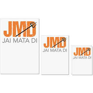 UDNAG Untearable Waterproof Stickers 155GSM 'Navratri | JMD Jay Mata Di' A4 x 1pc, A5 x 1pc & A6 x 2pc UDNAG Untearable Waterproof Stickers 155GSM 'Navratri | JMD Jay Mata Di' A4 x 1pc, A5 x 1pc & A6 x 2pc