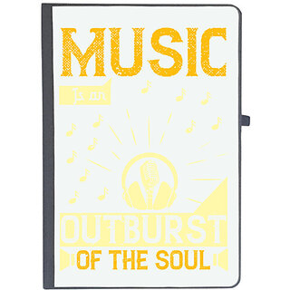                       UDNAG Ruled Notebook Diary 'Music | Music is an outburst of the soul', [A5 80Pages 80GSM]                                              