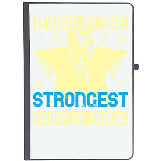                       UDNAG Ruled Notebook Diary 'Music | Music is the strongest form of magic', [A5 80Pages 80GSM]                                              