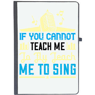                       UDNAG Ruled Notebook Diary 'Music | If you cannot teach me to fly, teach me to sing', [A5 80Pages 80GSM]                                              