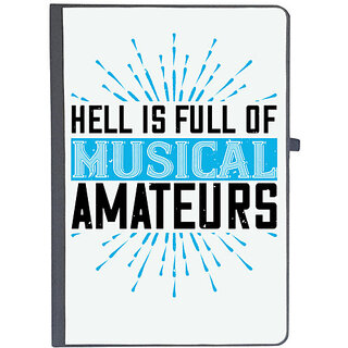                       UDNAG Ruled Notebook Diary 'Music | Hell is full of musical amateurs', [A5 80Pages 80GSM]                                              