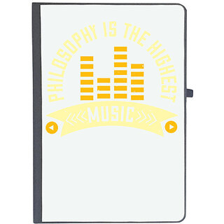                       UDNAG Ruled Notebook Diary 'Music | Philosophy is the highest music', [A5 80Pages 80GSM]                                              