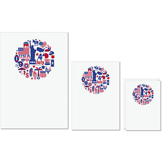 UDNAG Untearable Waterproof Stickers 155GSM 'USA | American Flag' A4 x 1pc, A5 x 1pc & A6 x 2pc UDNAG Untearable Waterproof Stickers 155GSM 'USA | American Flag' A4 x 1pc, A5 x 1pc & A6 x 2pc