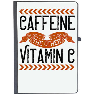                       UDNAG Ruled Notebook Diary 'Coffee | Caffeine-The other Vitamin C', [A5 80Pages 80GSM]                                              