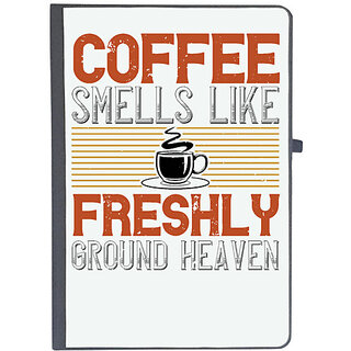                       UDNAG Ruled Notebook Diary 'Coffee | Coffee smells like freshly ground heaven', [A5 80Pages 80GSM]                                              