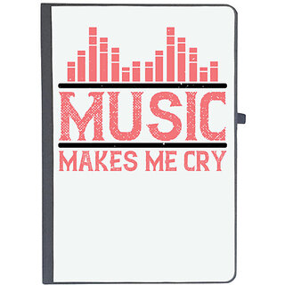                       UDNAG Ruled Notebook Diary 'Music | Music makes me cry', [A5 80Pages 80GSM]                                              