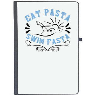                       UDNAG Ruled Notebook Diary 'Swimming | Eat Pasta. Swim Fasta', [A5 80Pages 80GSM]                                              