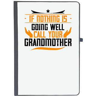                       UDNAG Ruled Notebook Diary 'Grand Mother | If nothing is going well', [A5 80Pages 80GSM]                                              