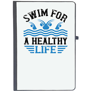                       UDNAG Ruled Notebook Diary 'Swimming | Swim for a healthy life', [A5 80Pages 80GSM]                                              