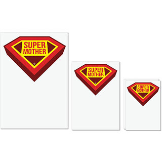 UDNAG Untearable Waterproof Stickers 155GSM 'Mummy | Super Mother' A4 x 1pc, A5 x 1pc & A6 x 2pc UDNAG Untearable Waterproof Stickers 155GSM 'Mummy | Super Mother' A4 x 1pc, A5 x 1pc & A6 x 2pc