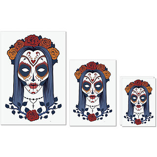 UDNAG Untearable Waterproof Stickers 155GSM 'Zombie Illustration | Lady Zombie and Flower' A4 x 1pc, A5 x 1pc & A6 x 2pc UDNAG Untearable Waterproof Stickers 155GSM 'Zombie Illustration | Lady Zombie and Flower' A4 x 1pc, A5 x 1pc & A6 x 2pc