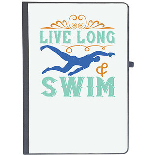                       UDNAG Ruled Notebook Diary 'Swimming | Live long & swim', [A5 80Pages 80GSM]                                              