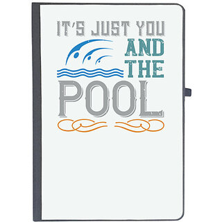                       UDNAG Ruled Notebook Diary 'Swimming | Its just you and the pool', [A5 80Pages 80GSM]                                              