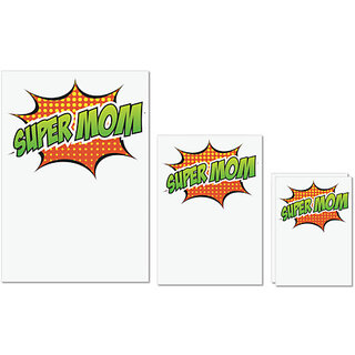 UDNAG Untearable Waterproof Stickers 155GSM 'Mom | Super Mom green' A4 x 1pc, A5 x 1pc & A6 x 2pc UDNAG Untearable Waterproof Stickers 155GSM 'Mom | Super Mom green' A4 x 1pc, A5 x 1pc & A6 x 2pc