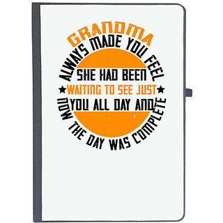                       UDNAG Ruled Notebook Diary 'Grand Mother | Grandma always made you feel she had been waiting to see', [A5 80Pages 80GSM]                                              