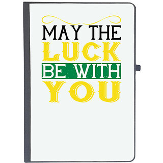                       UDNAG Ruled Notebook Diary 'Luck | may the luck be with you', [A5 80Pages 80GSM]                                              