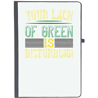                       UDNAG Ruled Notebook Diary '| your lack of green is disturbing!', [A5 80Pages 80GSM]                                              