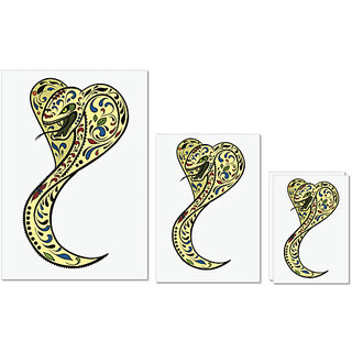 UDNAG Untearable Waterproof Stickers 155GSM 'Illustration | Cobra Illustration' A4 x 1pc, A5 x 1pc & A6 x 2pc UDNAG Untearable Waterproof Stickers 155GSM 'Illustration | Cobra Illustration' A4 x 1pc, A5 x 1pc & A6 x 2pc