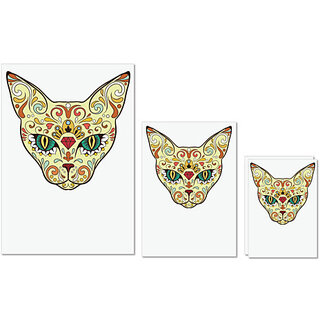 UDNAG Untearable Waterproof Stickers 155GSM 'Illustration | Wolf Head illustration' A4 x 1pc, A5 x 1pc & A6 x 2pc UDNAG Untearable Waterproof Stickers 155GSM 'Illustration | Wolf Head illustration' A4 x 1pc, A5 x 1pc & A6 x 2pc