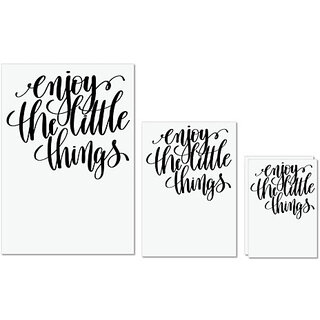 UDNAG Untearable Waterproof Stickers 155GSM 'Enjoy the little things' A4 x 1pc, A5 x 1pc & A6 x 2pc UDNAG Untearable Waterproof Stickers 155GSM 'Enjoy the little things' A4 x 1pc, A5 x 1pc & A6 x 2pc