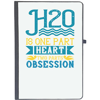                       UDNAG Ruled Notebook Diary 'Swimming | H20 is one part heart, two parts obsession', [A5 80Pages 80GSM]                                              
