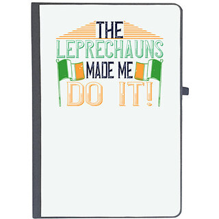                       UDNAG Ruled Notebook Diary '| the leprechauns made me do it', [A5 80Pages 80GSM]                                              