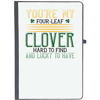                       UDNAG Ruled Notebook Diary 'Luck | youre my four-leaf clover hard to find and lucky to have', [A5 80Pages 80GSM]                                              