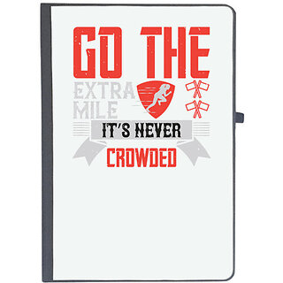                       UDNAG Ruled Notebook Diary 'Gym | Go the extra mile. Its never crowded', [A5 80Pages 80GSM]                                              