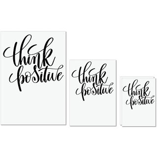 UDNAG Untearable Waterproof Stickers 155GSM 'Think Positive' A4 x 1pc, A5 x 1pc & A6 x 2pc UDNAG Untearable Waterproof Stickers 155GSM 'Think Positive' A4 x 1pc, A5 x 1pc & A6 x 2pc