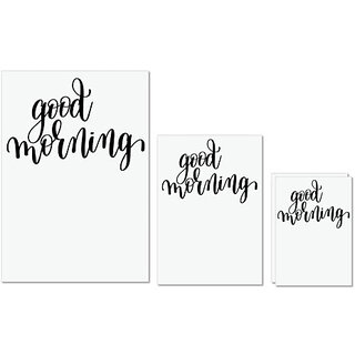 UDNAG Untearable Waterproof Stickers 155GSM 'Good Morning' A4 x 1pc, A5 x 1pc & A6 x 2pc UDNAG Untearable Waterproof Stickers 155GSM 'Good Morning' A4 x 1pc, A5 x 1pc & A6 x 2pc